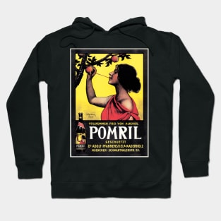 Pomril Fresh Apple Soda Beverage Vintage Deutsche Advertisement Hoodie